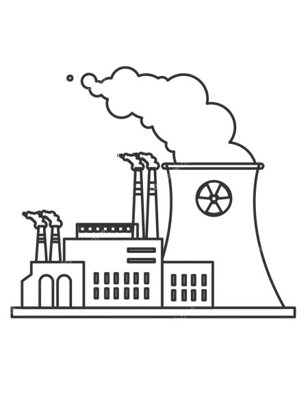 Завод раскраска