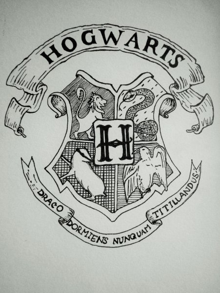 Гербы Хогвартса по факультетам