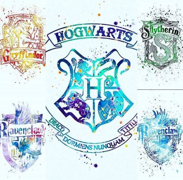 Рисунки факультетов из Гарри Поттера