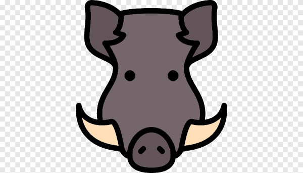 Кабан на белом фоне