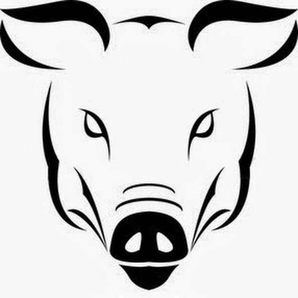 Голова кабана вектор