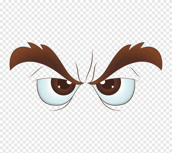 Злые мультяшные брови