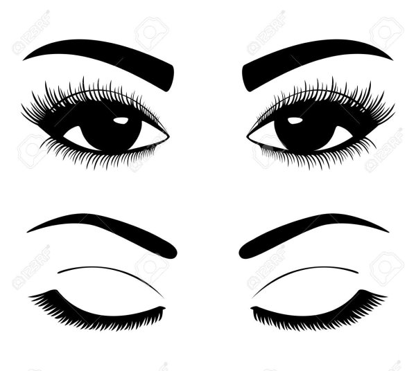 Трафарет глаз для визажиста