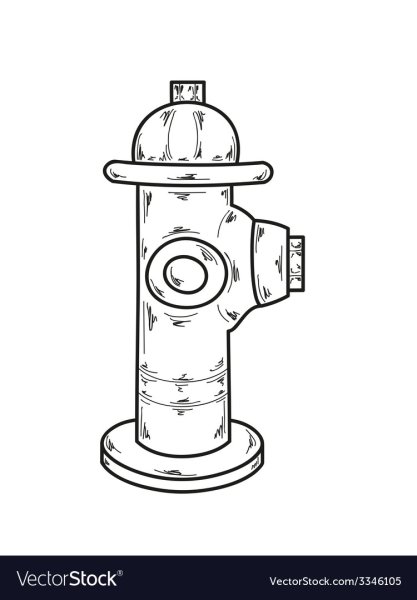 Пожарный гидрант раскраска