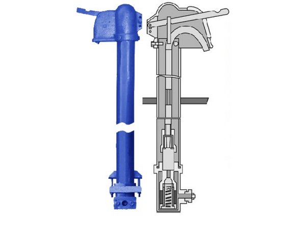 Колонка водоразборная кв-4 2750 мм