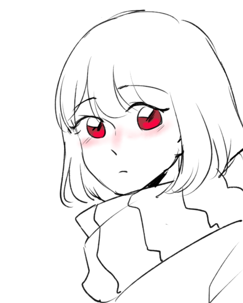 Чара из андертейл черно белая