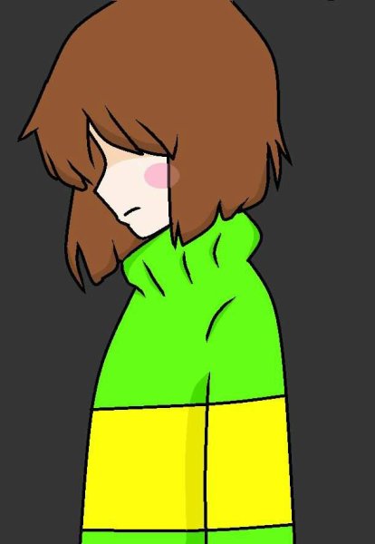 Чара андертейл для срисовки