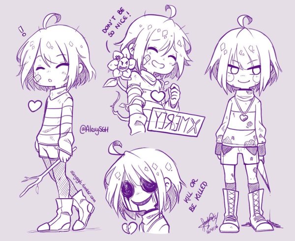 Скетчи андертейл Чара