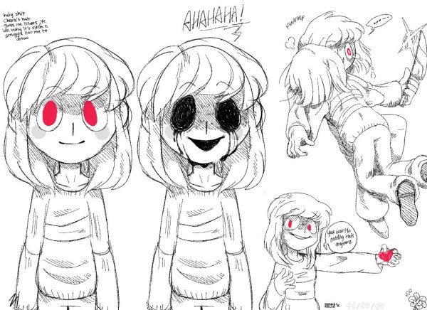 Скетчи андертейл Чара