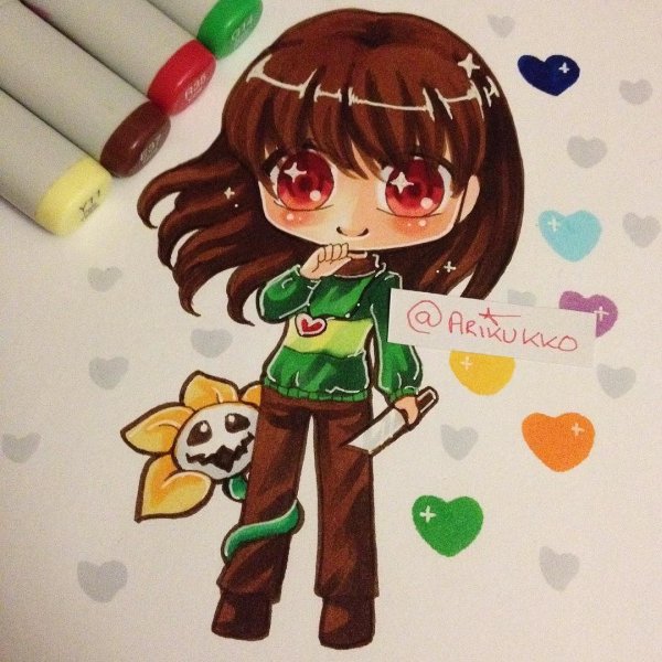 Чиби Чара и Фриск