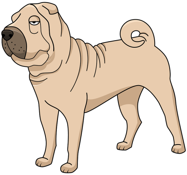 Шарпей мультяшный