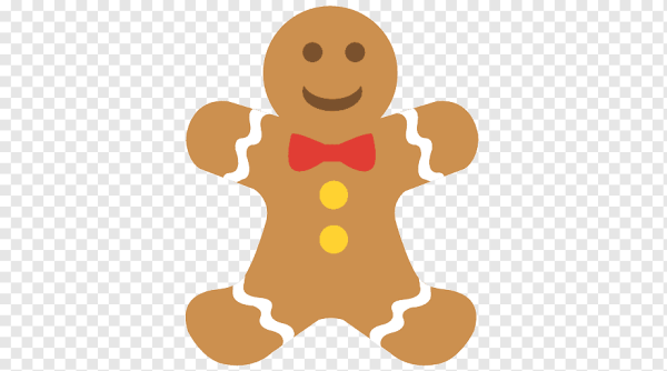 Имбирный человечек вектор