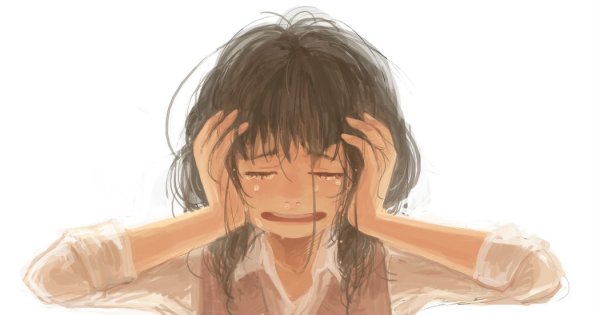 Плачущий человек арт