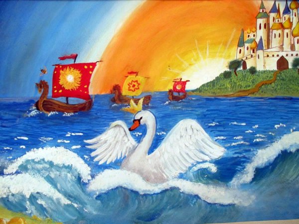 Золотая рыбка из сказки Пушкина