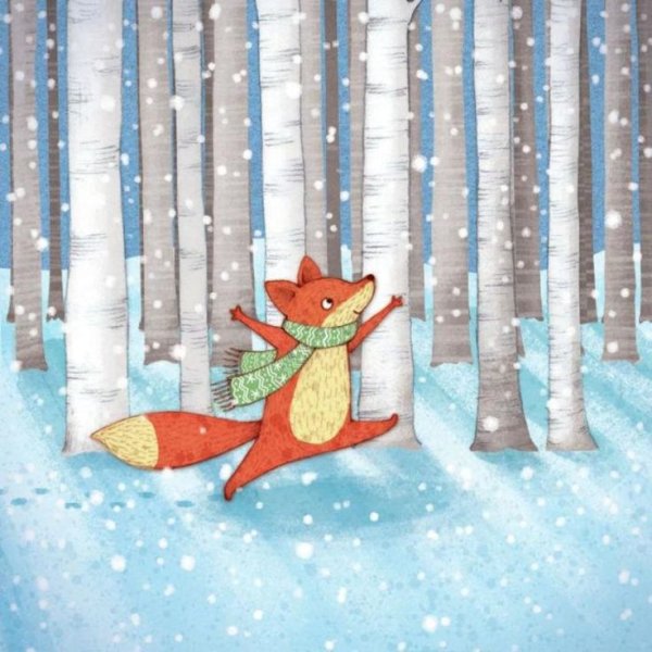 Милые иллюстрации снегопад