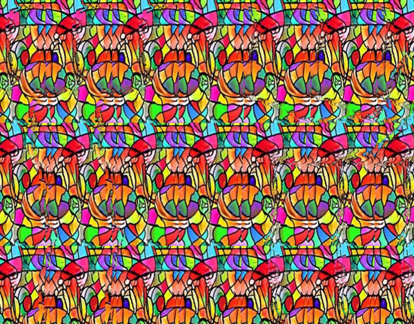 Стереограмма тигр