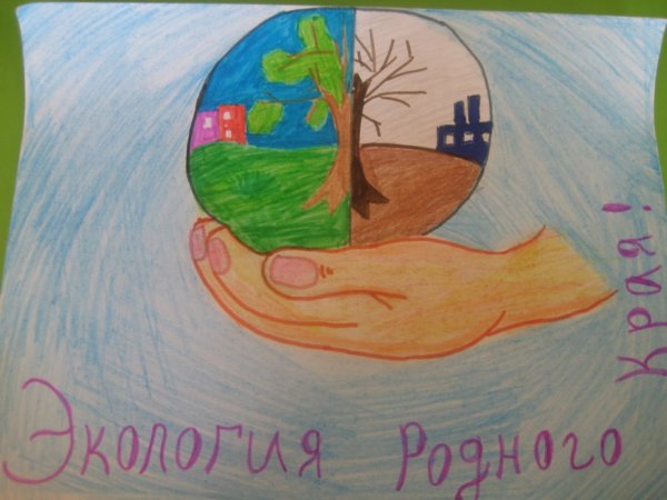 Рисунок на тему Защитим свою планету легко