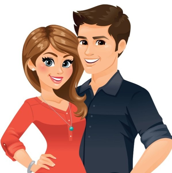 Мультяшные семейные пары