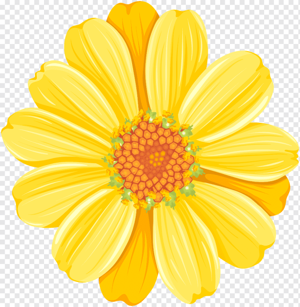 Цветочки мультяшные