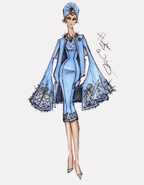 Наброски дизайнеров одежды