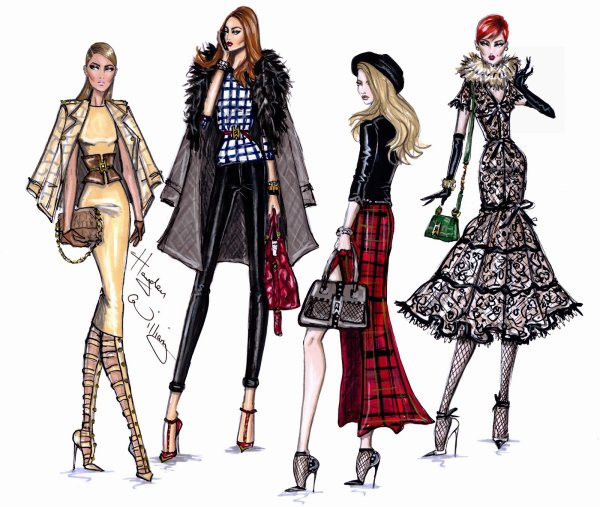 Эскизы модельеров