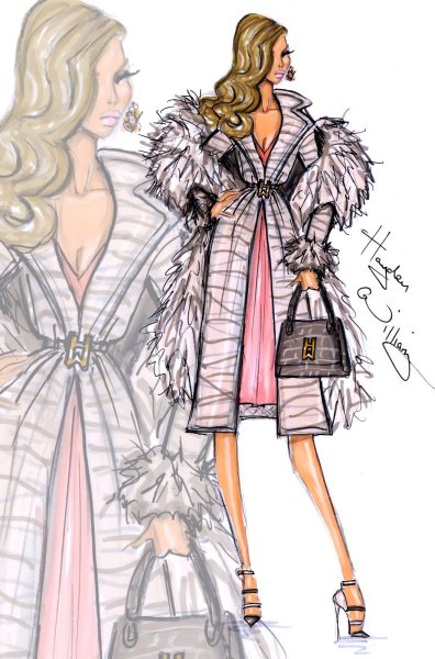 Зарисовки дизайнеров одежды