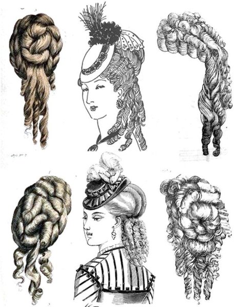 Женские прически стиля второе рококо 19 век