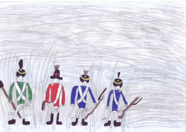 Бородинская битва рисунок легкий