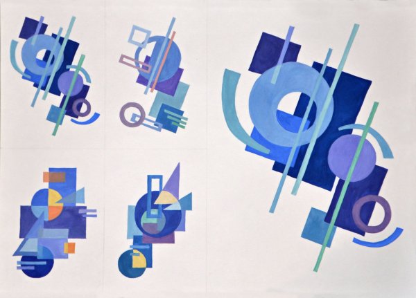 Композиция из геометрических фигур