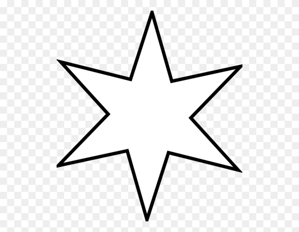 Семиконечная звезда контур