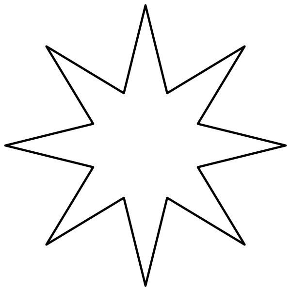 Трафарет звезды