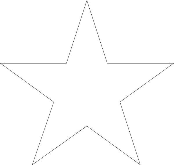 Звезда контур