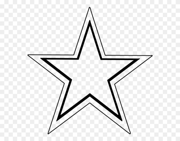 Пятиконечная звезда контур