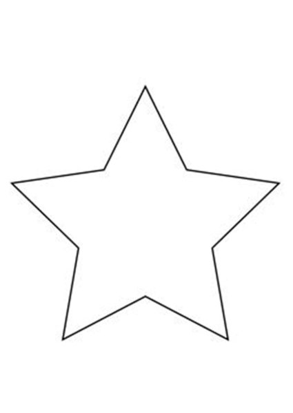 Звезда контурный рисунок