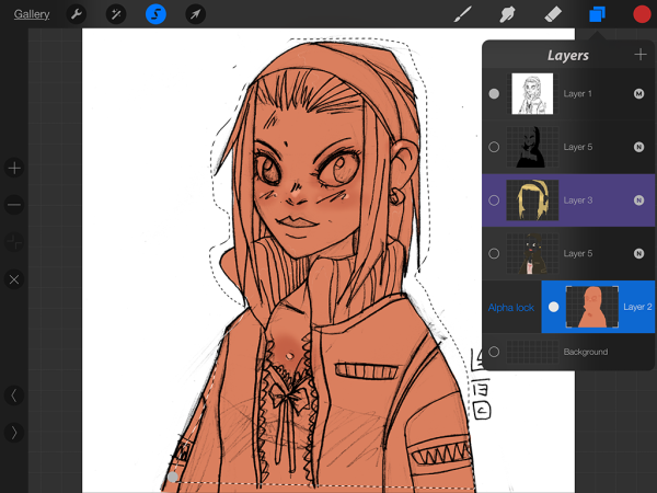 Рисунки в приложении Procreate