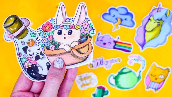 Самодельные наклейки