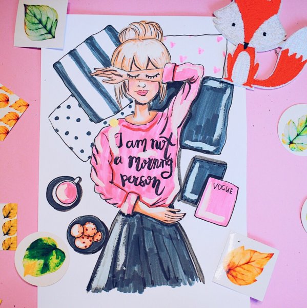 Прикольные рисунки Кристина Санько