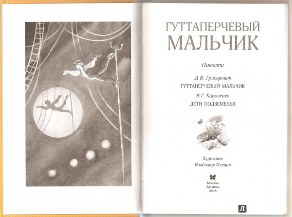 Д В Григорович Гуттаперчевый мальчик рисунок