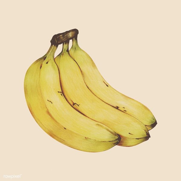 Нарисовать связку бананов