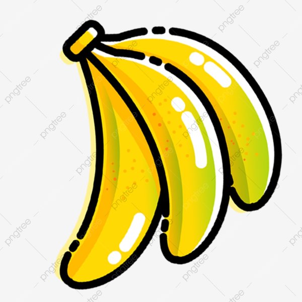 Связка бананов рисунок для детей