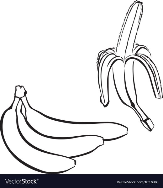 Гроздь бананов рисунок