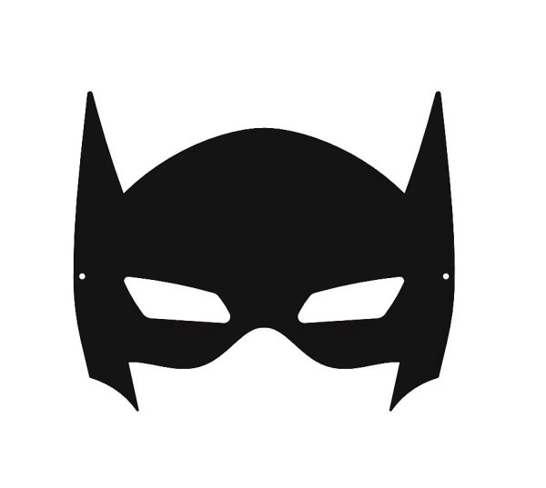 Маска Бэтмена печать