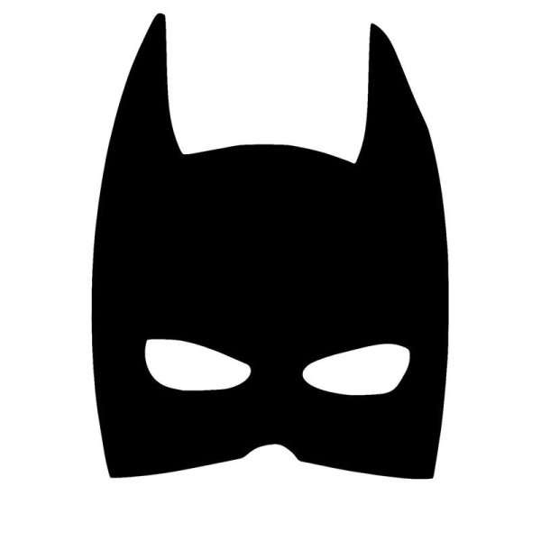 Маска Бэтмена контур