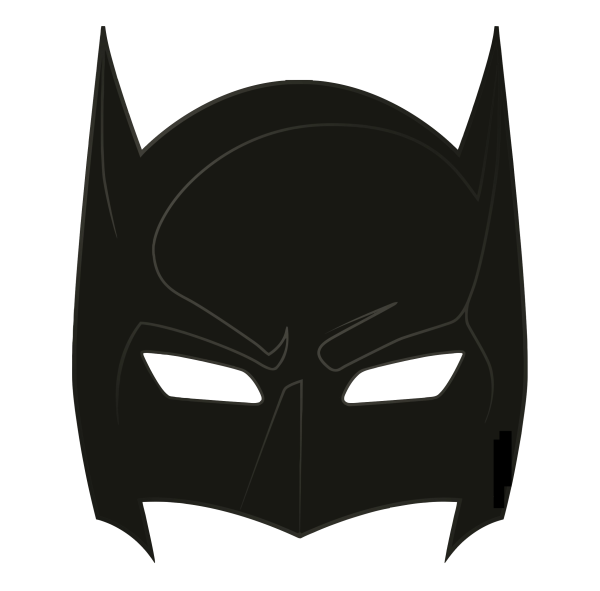 Маска Бэтмена печать