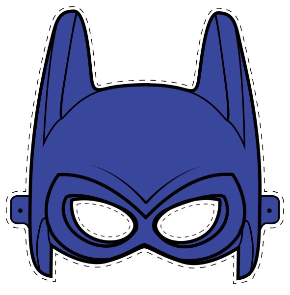Бумажная маска Бэтмена