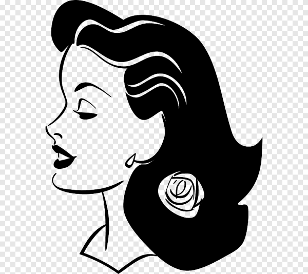 Стилизованный профиль лица