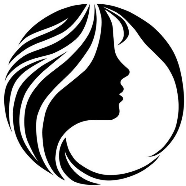 Силуэт лица девушки