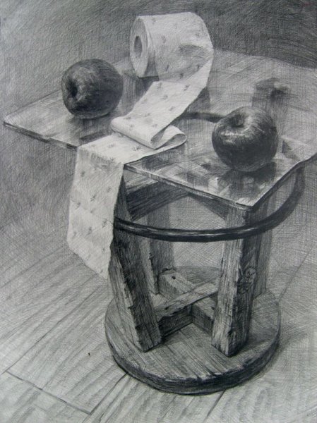 Табуретка карандашом