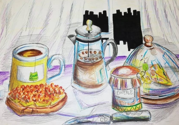 Завтрак карандашом