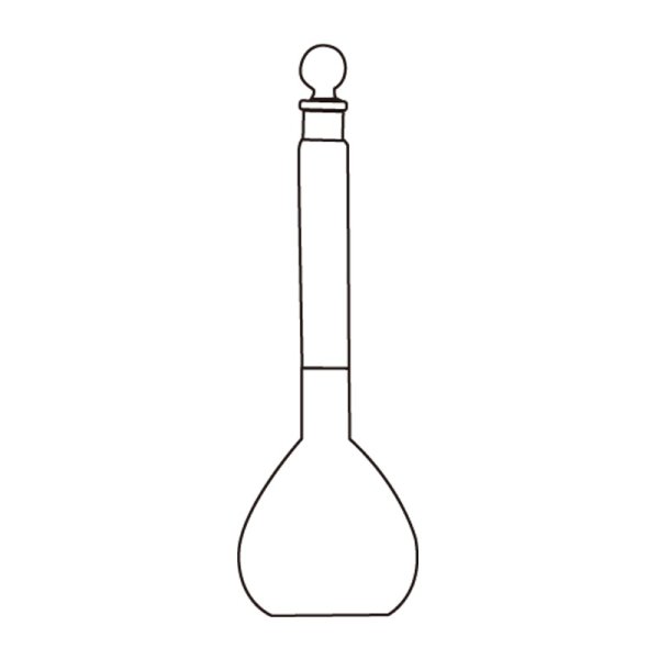 Чёрный контур колбы